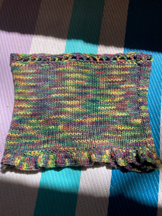 oil slick mini skirt