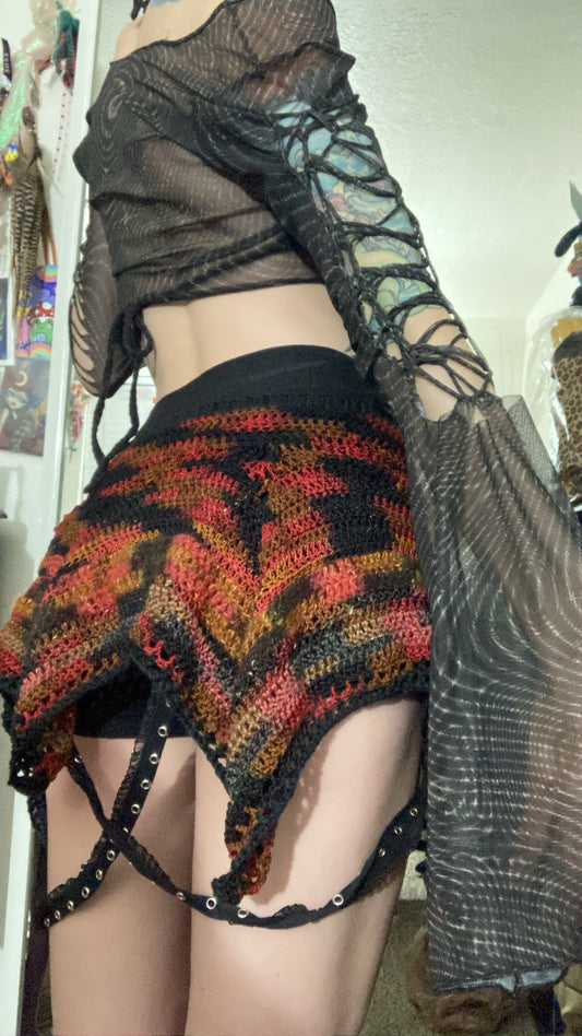 bloodflame faerie tie skirt