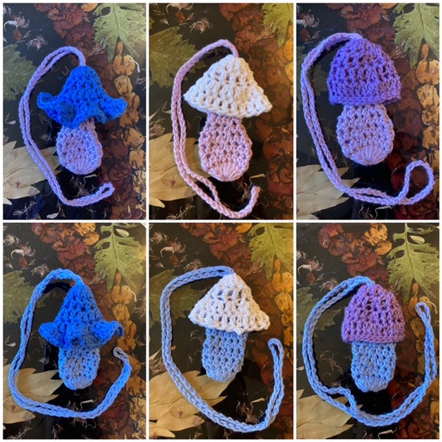 Secret Stash Mushroom Pouch Crochet Pattern - Variety Bundle