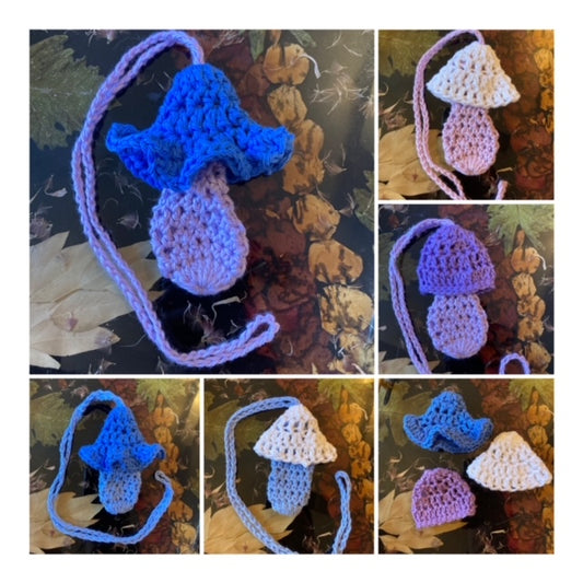 Secret Stash Mushroom Pouch Crochet Pattern - Variety Bundle