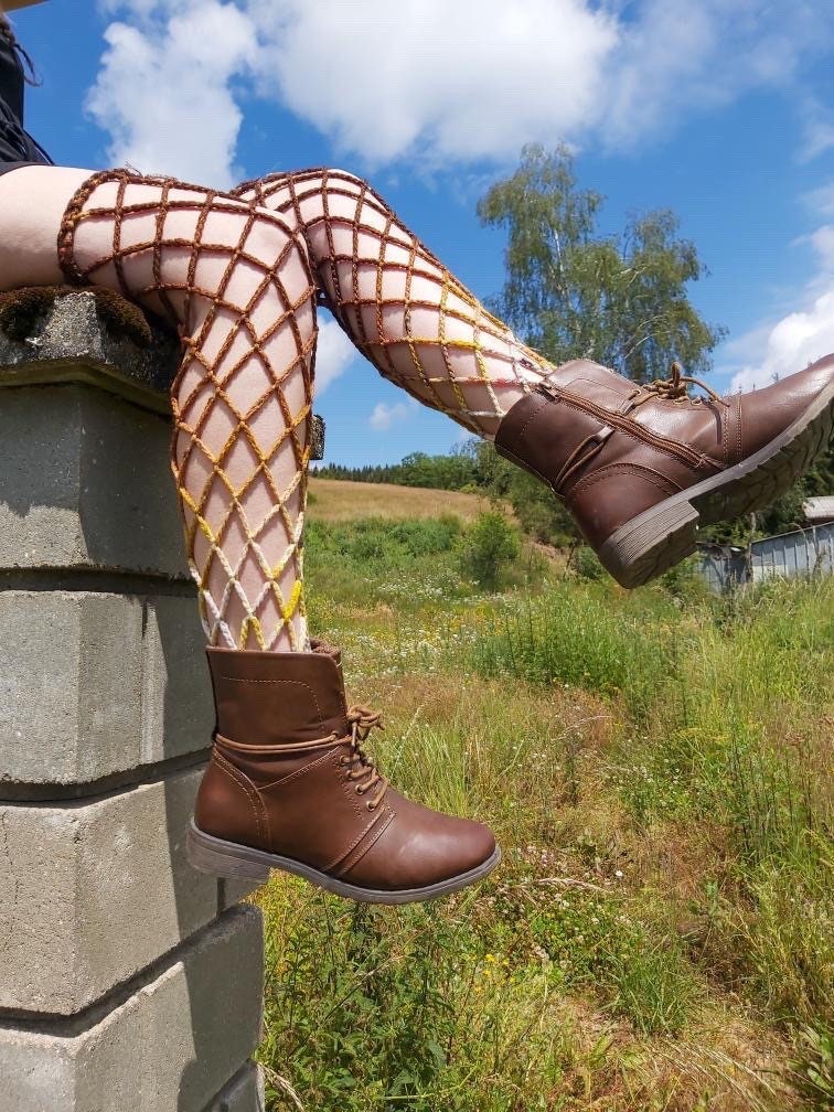 Fishnet Stockings Crochet Pattern