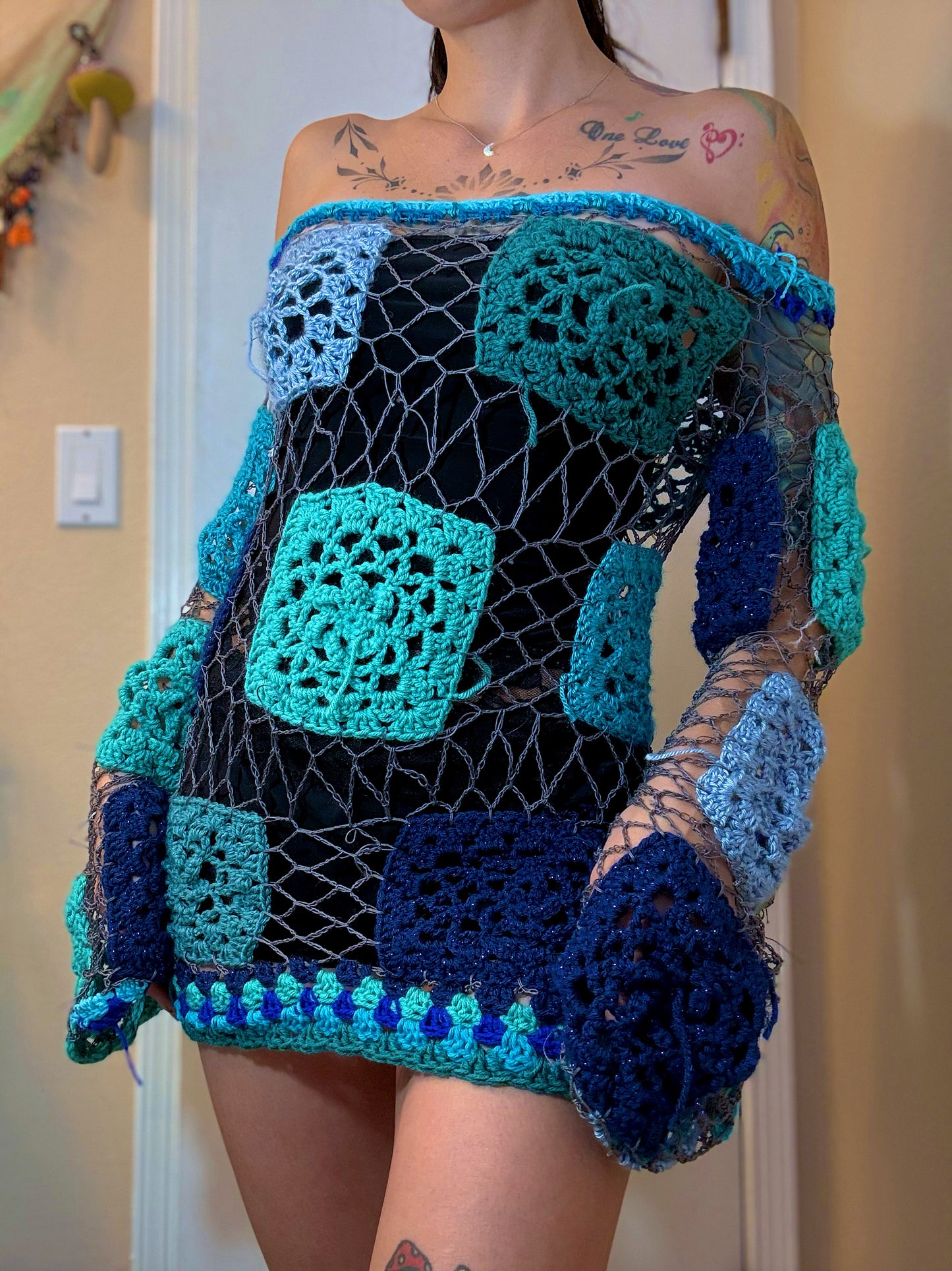 Aquamarine Mini Dress/Coverup