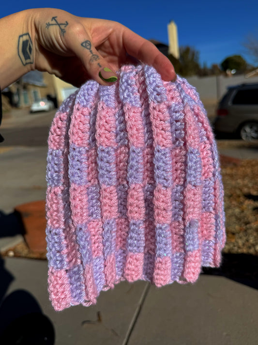 P&P Checkered Beanie